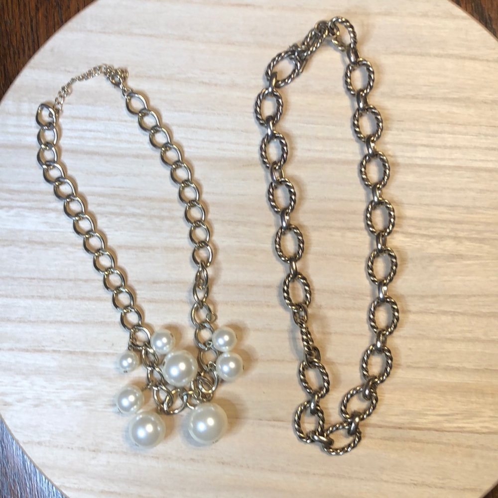 Two gold necklaces